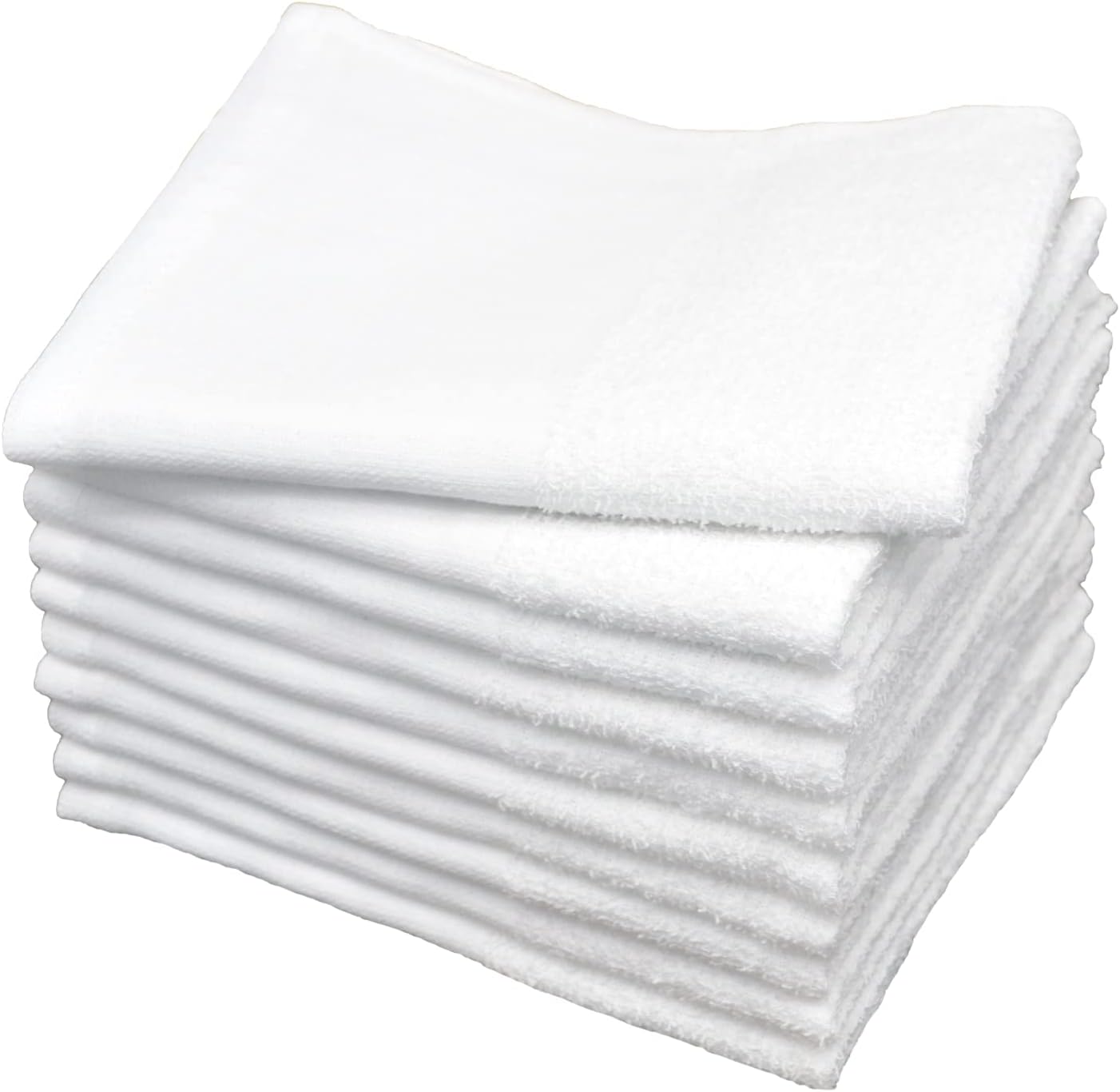 白フェイスタオル　180匁　選べる 平地付 または 総パイル 360枚 業務用　ホテルアメニティ