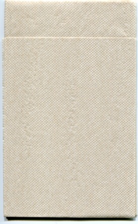 六つ折ナフキン 未晒し（ストレート）100枚x100ポリ