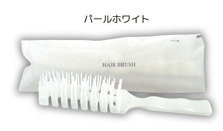 ストレートスケルトンブラシ ホワイト 袋入り400本入り（マット）