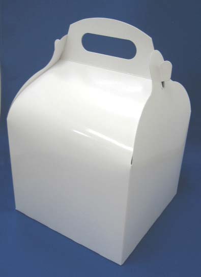 ケーキ箱　シフォンケーキ用(白無地） 100枚入り