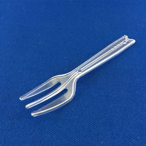 使い捨てクリアフォーク　透明 90mm バラ 100本