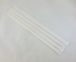 送料無料　ストレートストロー 6mm x 210mm ジュース用　紙包装　選べるカラー 500本x5小箱