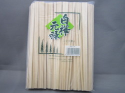 割箸　白樺元禄箸(8寸)　裸　100膳ポリ入り