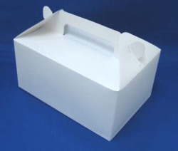 ケーキ箱3個用（白無地) 200枚入り