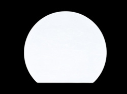 テーブルマット 敷き紙　尺３半月　白無地 100枚