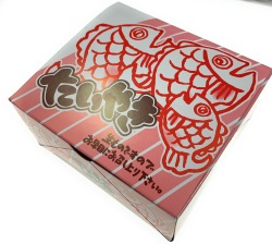 鯛焼き箱5個用（ピンク）800枚入り　業務用　テイクアウト