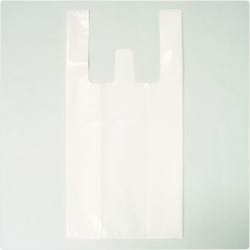 レジ袋　ポリ袋　乳白　No.35 厚口　100枚