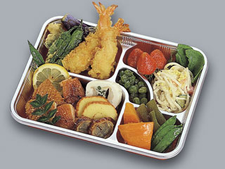 弁当・仕出し容器 KP-9 20枚 【福助工業】 本体+透明フタセット