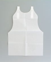 紙エプロン　小　100枚x24ポリ(2400枚)