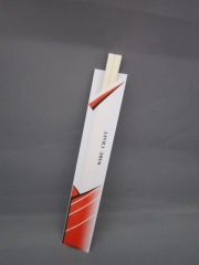 割箸　アスペン元禄箸(8寸)　袋入「WIRE CRAFT」　100膳ポリ入　業務用　国内加工　使い捨て