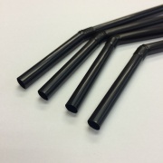 送料無料　フレックスストロー 6x210 （裸　黒）500本入x10小箱