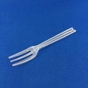 使い捨てクリアフォーク　透明 70mm バラ 100本