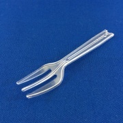 使い捨てクリアフォーク　透明 90mm バラ 100本