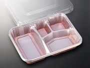 送料無料　使い捨て　弁当容器　仕出し容器 DX HS-32 本体＋透明フタセット 100枚