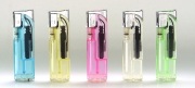 使い捨て ライター　電子式 透明5色アソート NP-6　500本