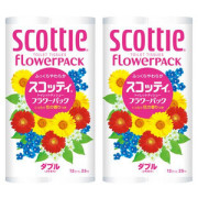 トイレットペーパー　スコッティ(SCOTTIE)　ダブル 12ロールx8パック
