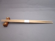 割り箸　杉柾らんちゅう24cm 白帯巻 100膳ポリ入り　特等　国産　業務用