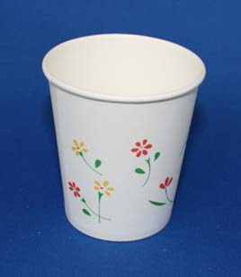 紙コップ7オンス 花柄 205cc 3000個入り 業務用　使い捨て