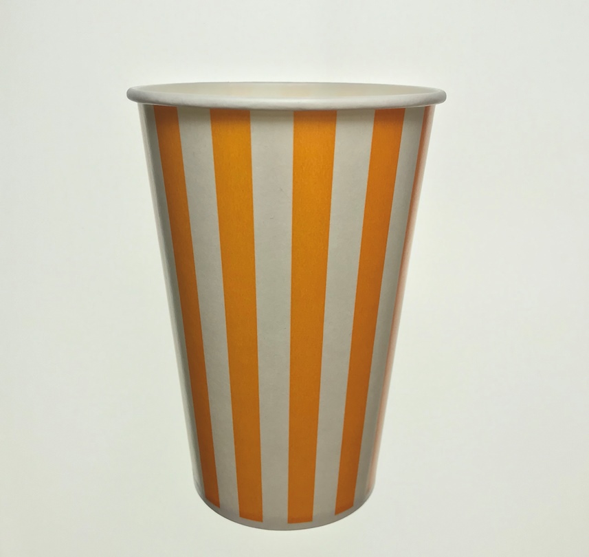 紙コップ14オンス （ストライプ 415cc) SCM-400PP 50個入り