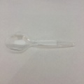 使い捨てプラスチックスプーン 丸 透明 100mm バラ 1000本