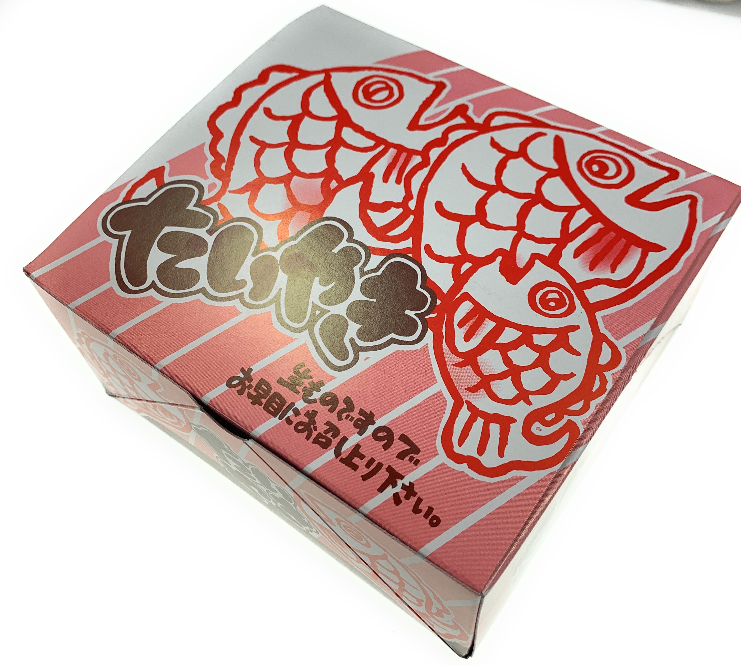 鯛焼き箱5個用（ピンク）800枚入り　業務用　テイクアウト