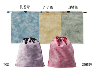 アメニティ　和風ギフト巾着　選べるカラー 1000枚(単色）