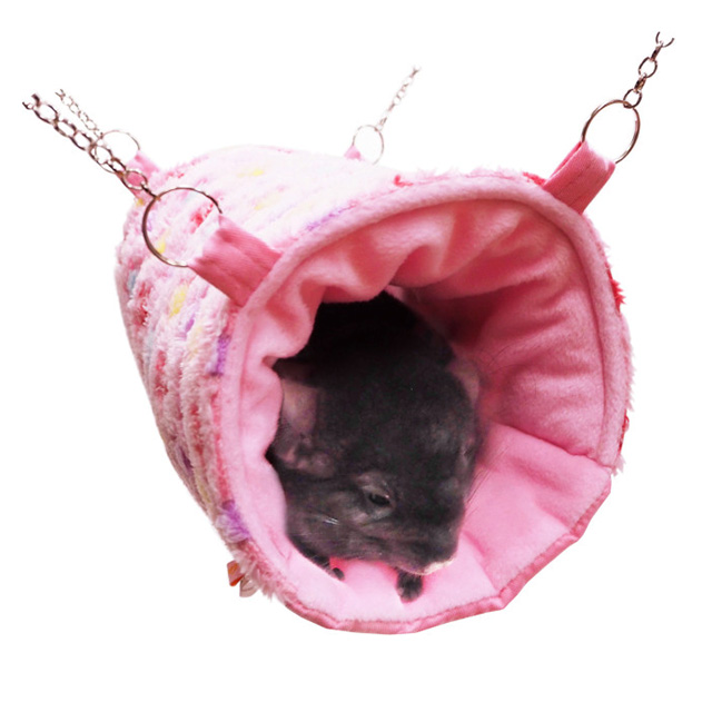 トンネルハンモック　もこもこ星柄　ピンク