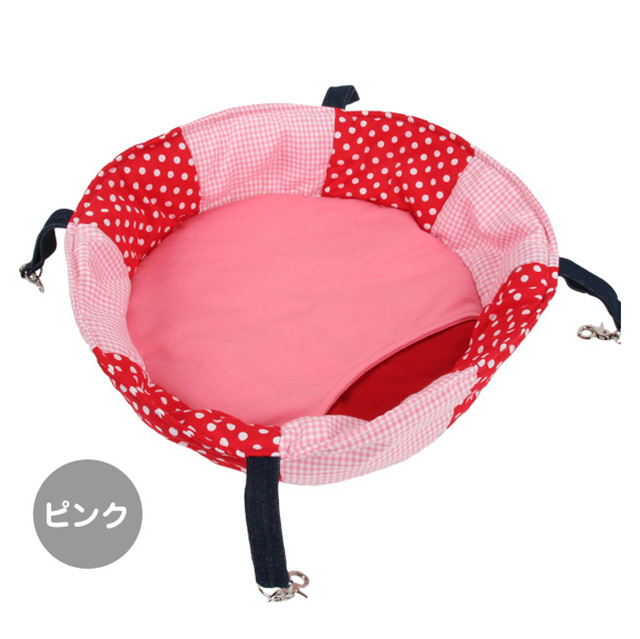 もぐれるパッチワークサークル　ピンク