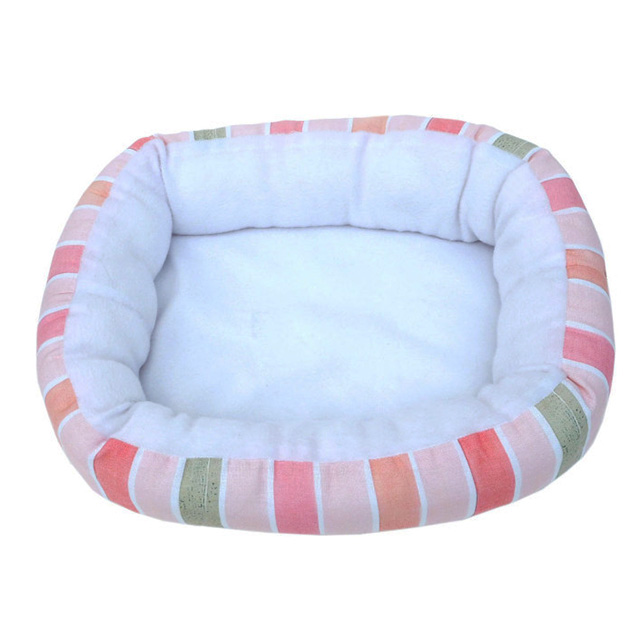 うさちゃんのハッピーベッド　ストライプ ピンク