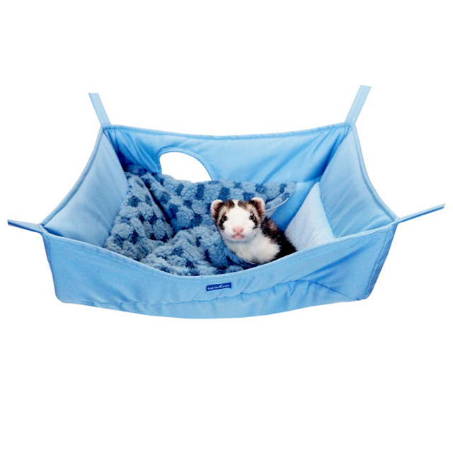 グーグーベッド もこもこチェック　ブルー