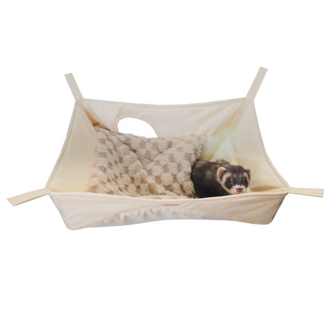 グーグーベッド もこもこチェック　クリーム