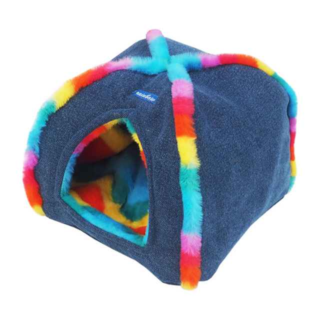 みんなのあったかテントハウス　デニム/レインボー
