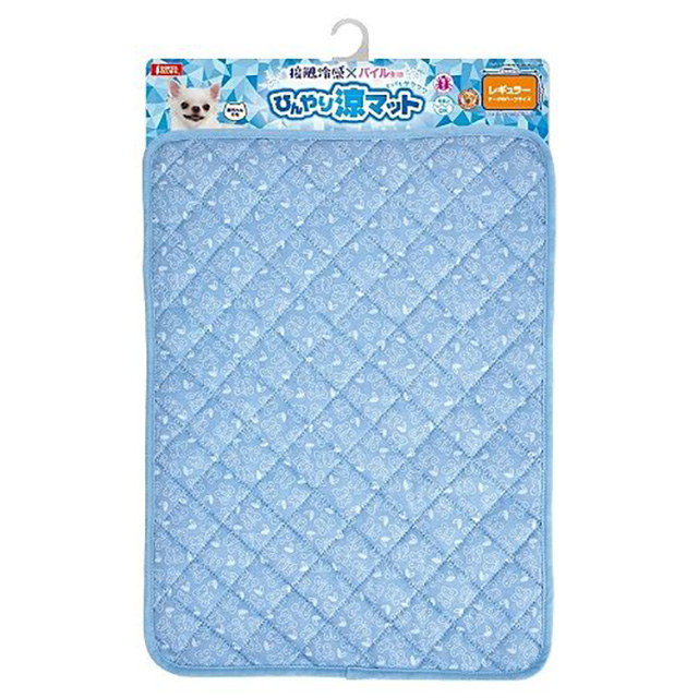 白クマさんの接触冷感マット レギュラー ブルー