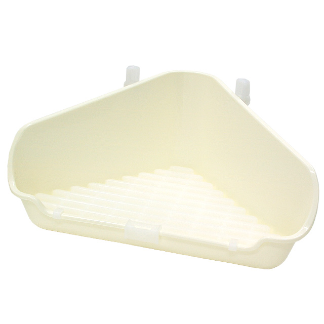 うさぎの三角トイレ　アイボリー