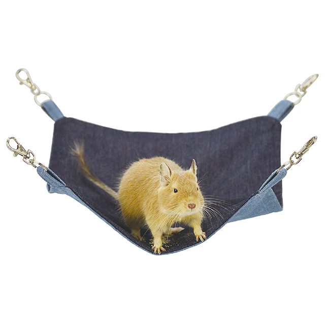 デグーハンモック　四角デニム