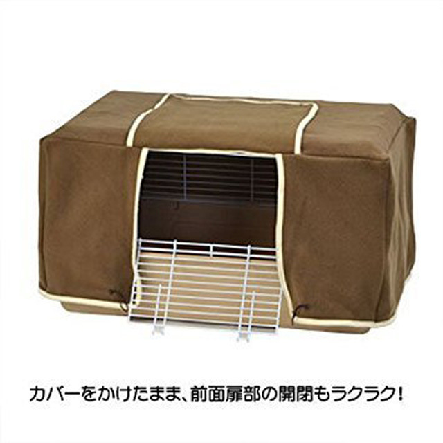 キャットケージ キャスター付き ペットケージ ブラウン 分割可能