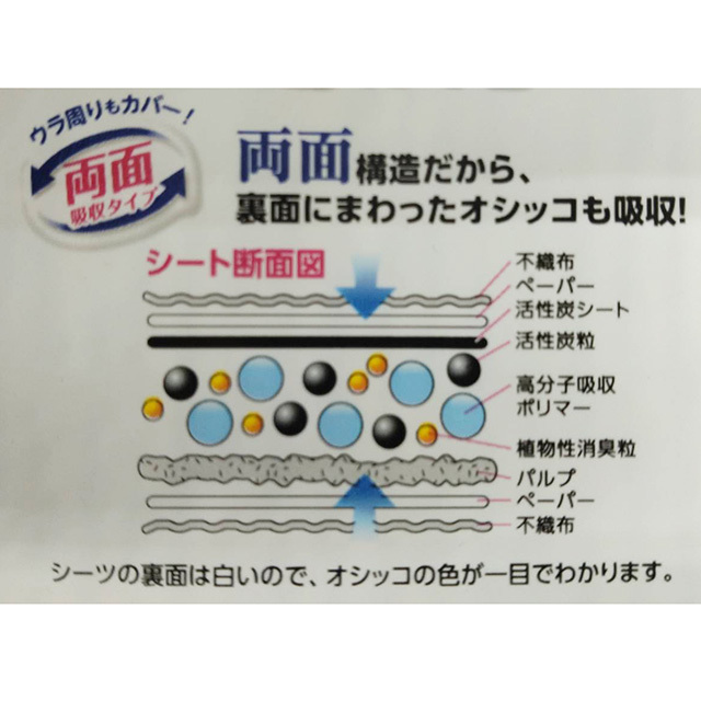 天然消臭 トイレ用シーツ 42枚入