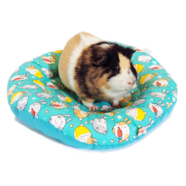 うさちゃんのラウンドマット　グリーン