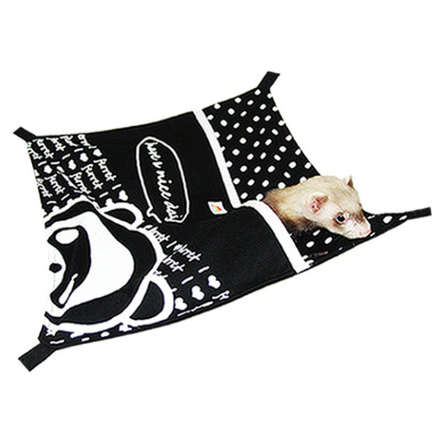 I ♡ ferret ハンモック　ブラック