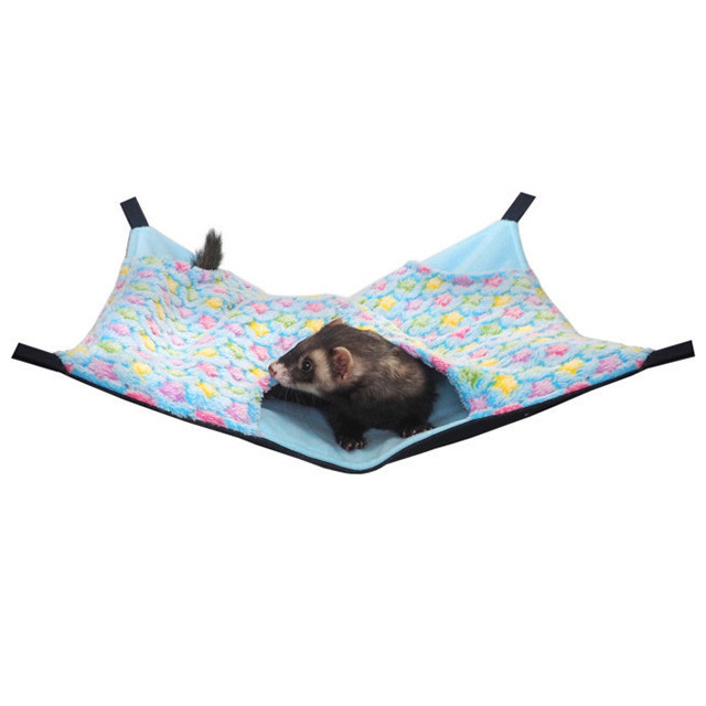 もこもこボアのスリーポケット　星柄ブルー