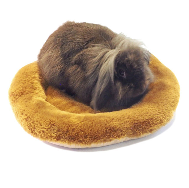 もこもこラウンドマット　ブラウン