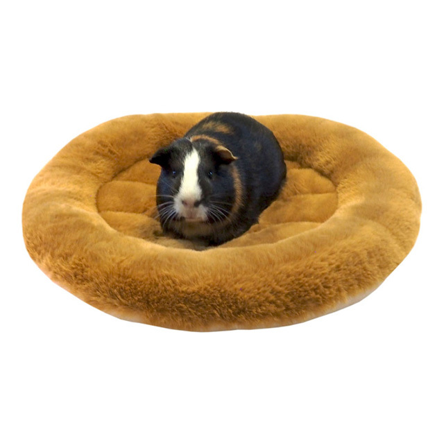 もこもこラウンドマット　ブラウン