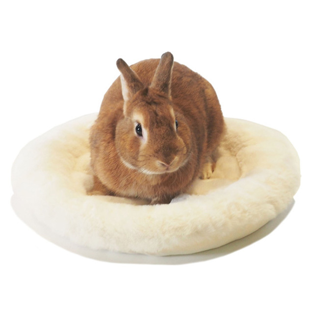 もこもこラウンドマット　ホワイト