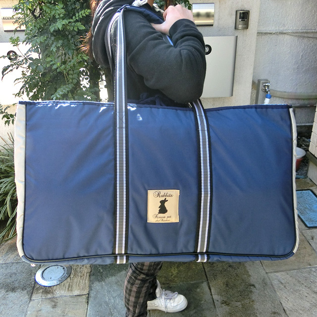 トートキャリーバッグ（ブルー）Ｌサイズ