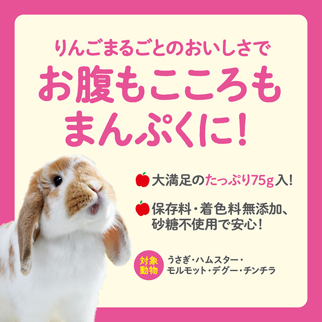 パリッとまんぷくりんごエアドライ 75g