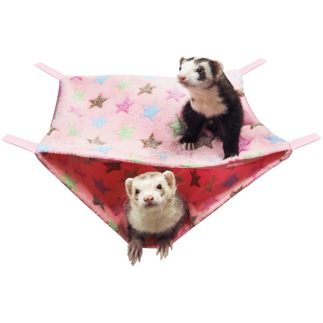 ダブルでおやすみハンモック　スターピンク