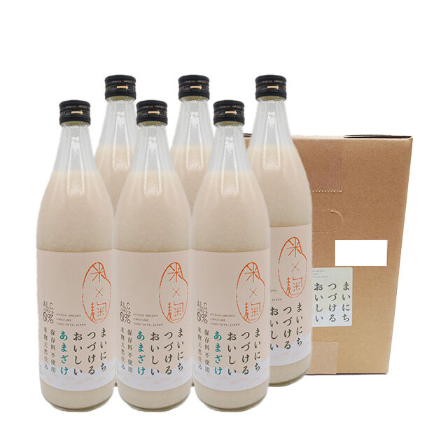 まいにちつづけるおいしいあまざけ900ml箱入り6本セット