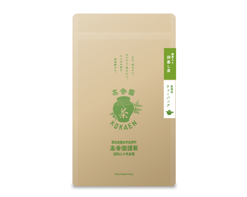 抹茶入り深蒸し茶ティーバッグ　4.5g×18袋入り