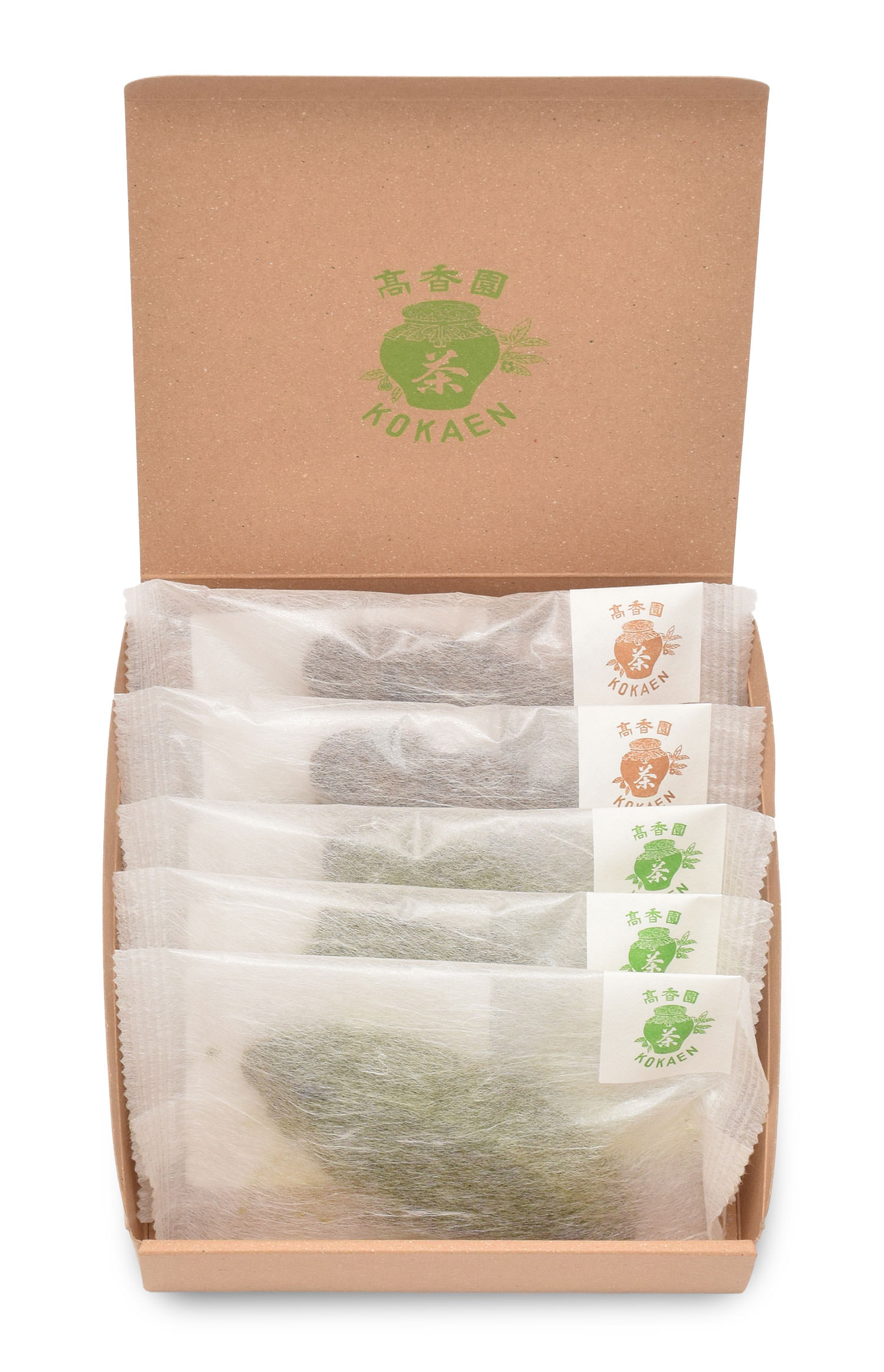 手摘み抹茶の焼き菓子・高香ほうじ茶の焼き菓子詰め合わせ（5個入り）