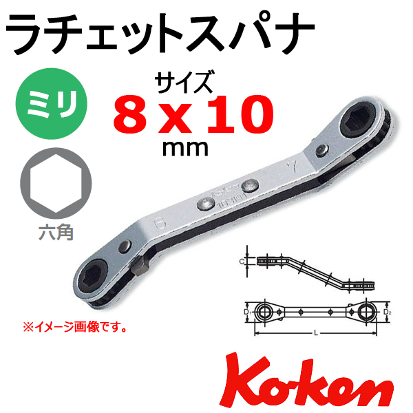 Koken コーケン　山下工業研究所　板ラチェットスパナレンチ